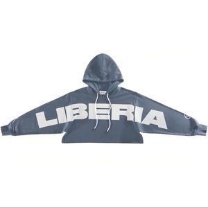 Telfar Crop Hoodie - Liberia